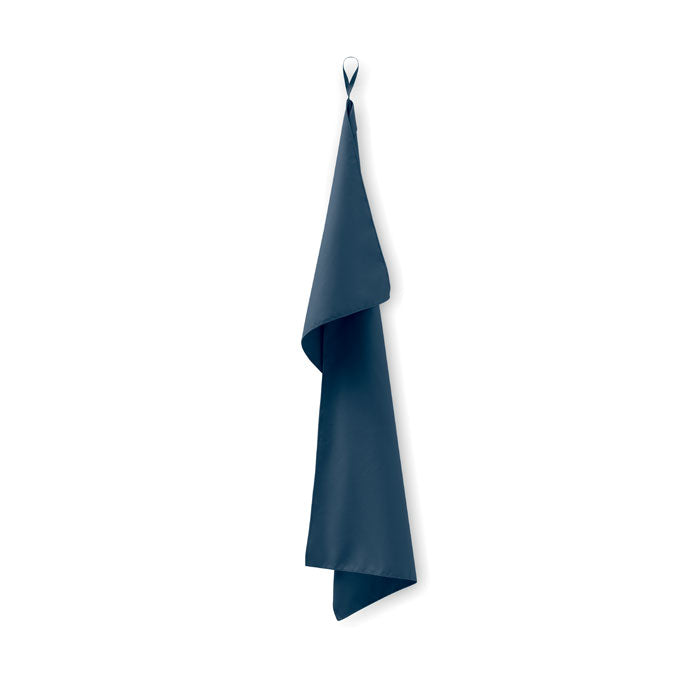 Branded Microfibre Towel 50 x 100cm in Blue