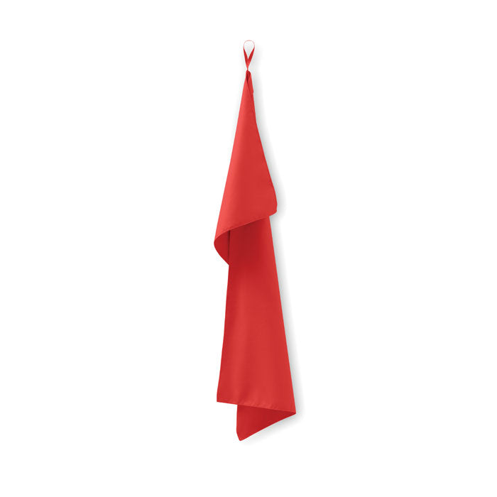 Branded Microfibre Towel 50 x 100cm in Red