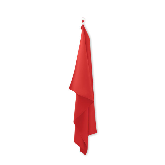 Branded Microfibre Towel 100 x 150cm in Red