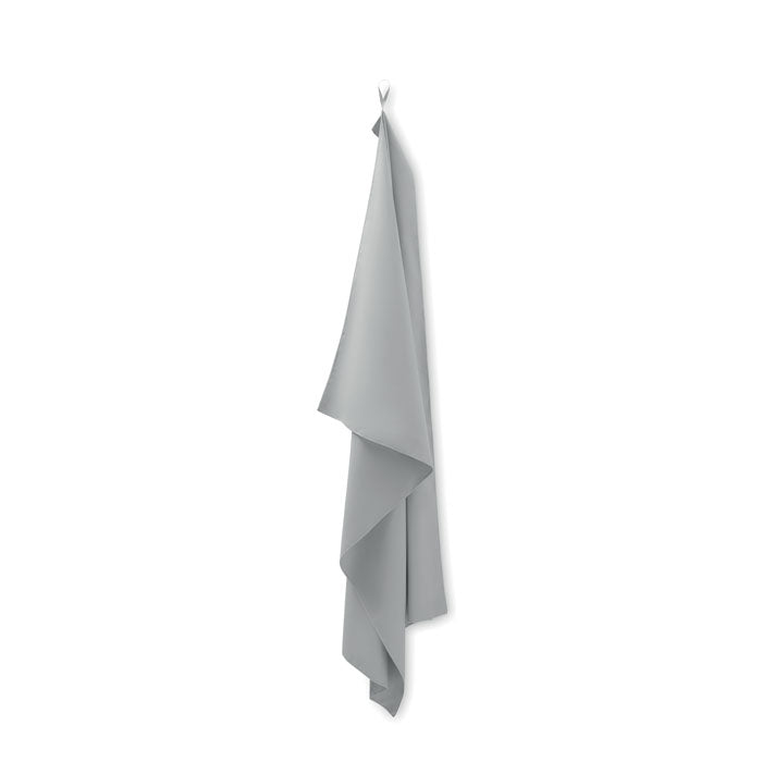 Branded Microfibre Towel 100 x 150cm in Grey