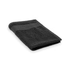Branded Cotton Guest Towel 30 x 50cm in Black