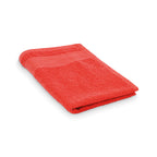 Branded Cotton Guest Towel 30 x 50cm in Red