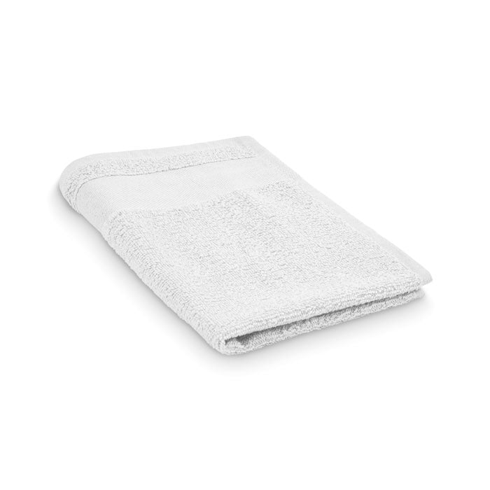 Branded Cotton Guest Towel 30 x 50cm in White