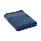 Branded Cotton Bath Towel 70 x 140cm in Blue
