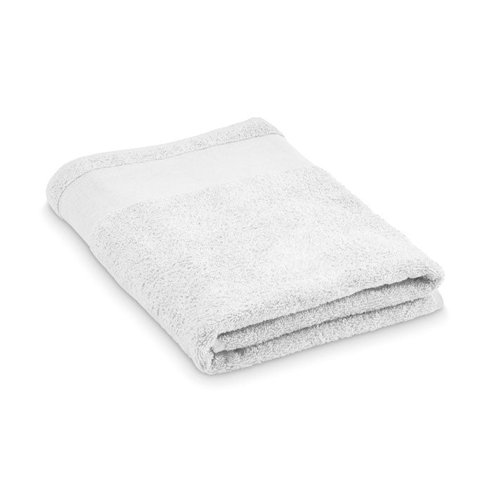 Branded Cotton Bath Towel 70 x 140cm in White