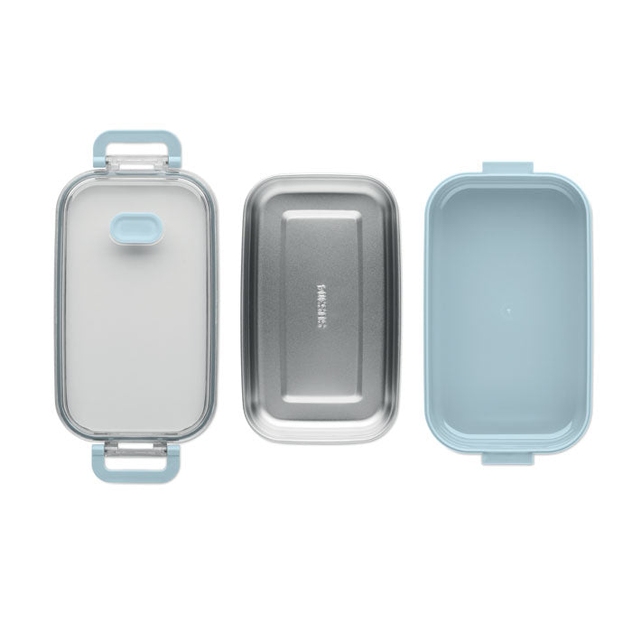 Branded PP Lunch Box with Stainless Steel Inner Layer without branding
