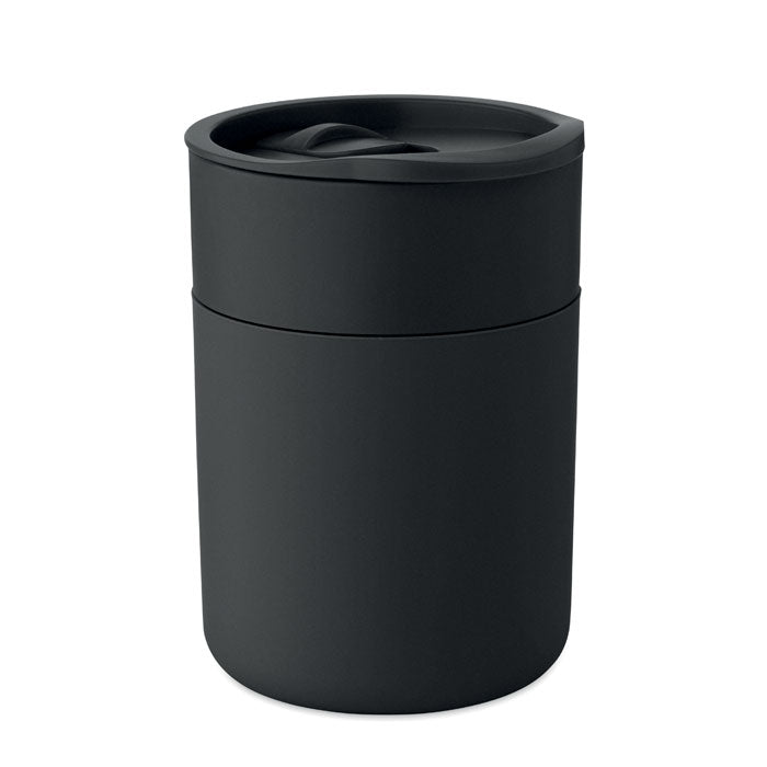 Branded PP Tumbler with Sliding Lid in Black