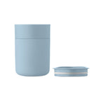 Branded PP tumbler with sliding lid, side view