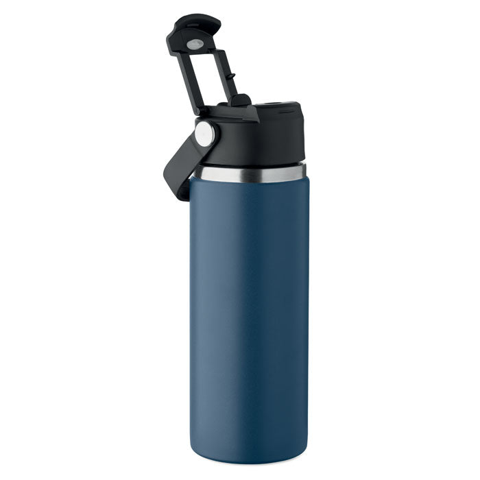 Branded Vacuum Bottle with Sip Straw Handle without branding