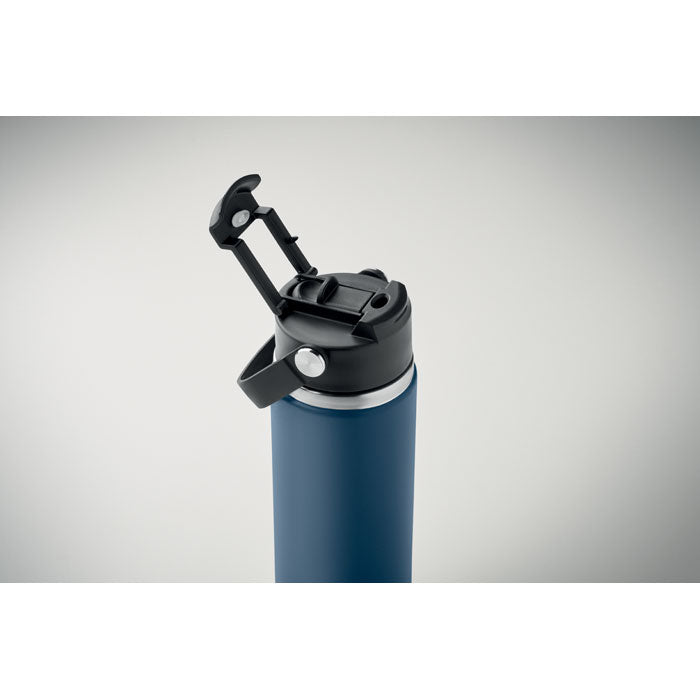 Branded Vacuum Bottle with Sip Straw Handle without branding