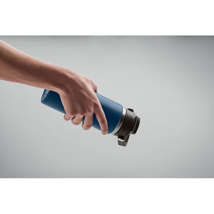 Branded Vacuum Bottle with Sip Straw Handle without branding
