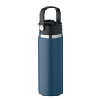 Branded Vacuum Bottle with Sip Straw Handle without branding