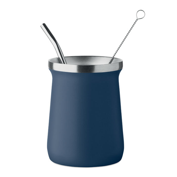 Branded double wall Yerba mate cup