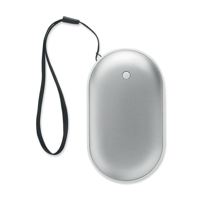Branded Aluminium Electric Hand Warmer with Power Bank without branding