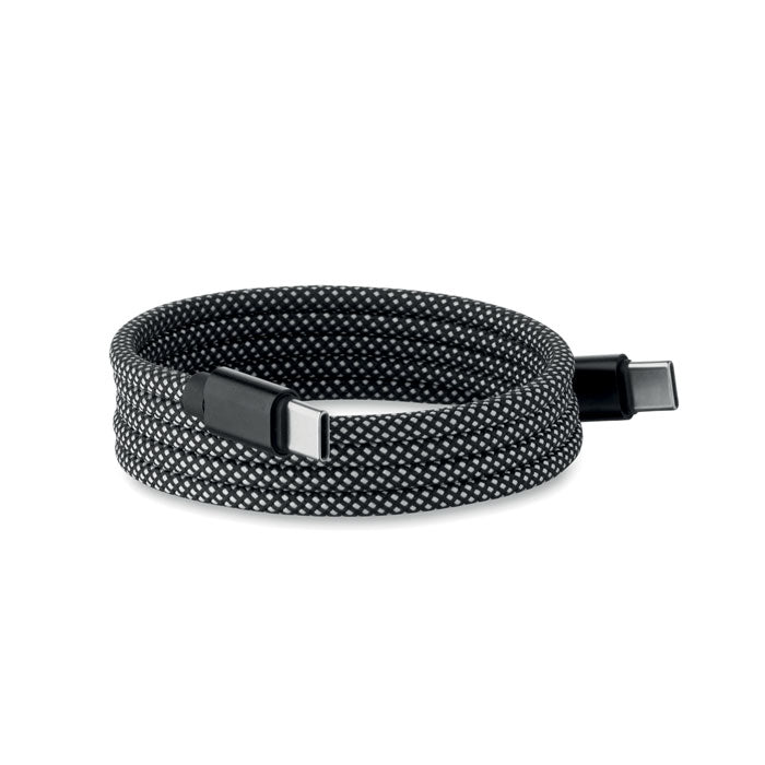 Branded Braided Magnetic RPET Charging Cable without branding
