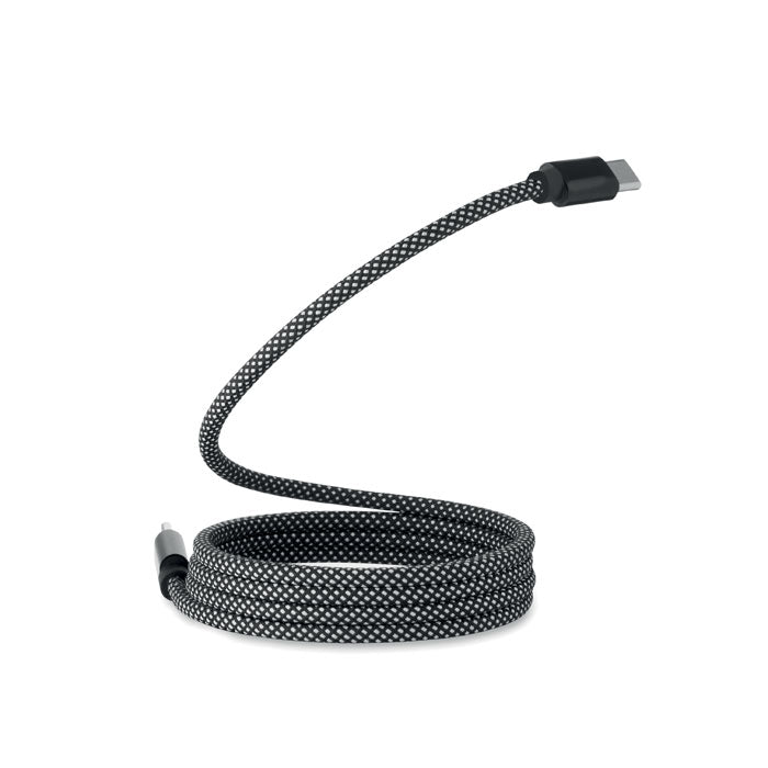 Branded Braided Magnetic RPET Charging Cable without branding