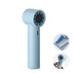 Branded Portable Hand Held Fan in Blue