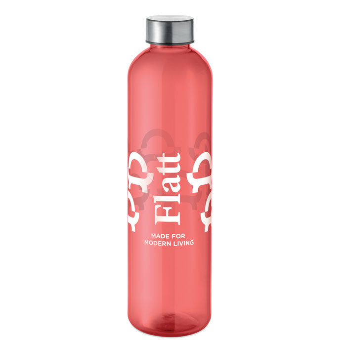 Branded RPET Water Bottle - 1000ml in Red