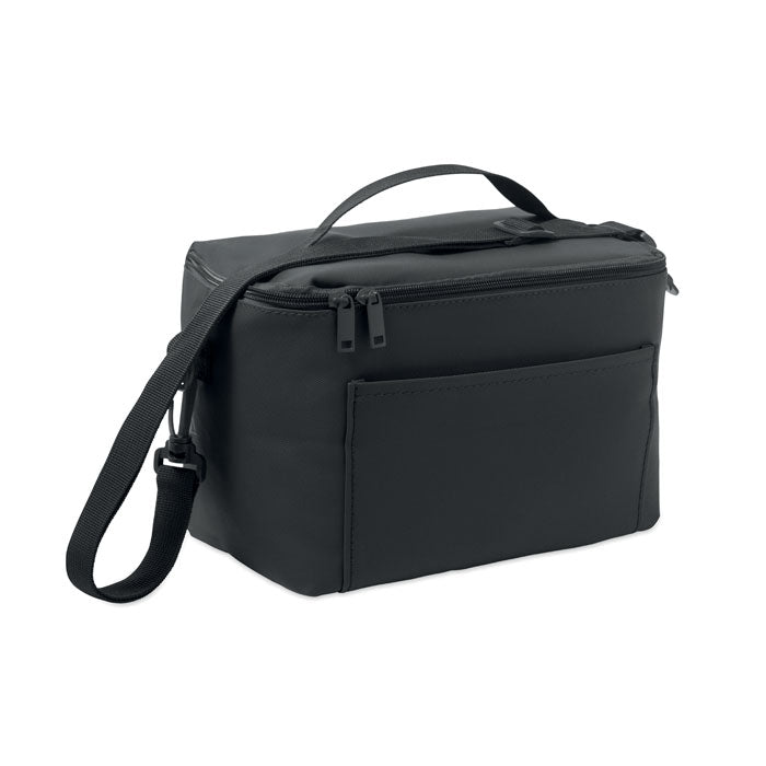 Branded PU Cooler Bag in Black