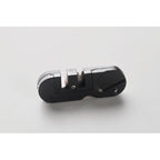 Branded Pocket Knife Sharpener in use