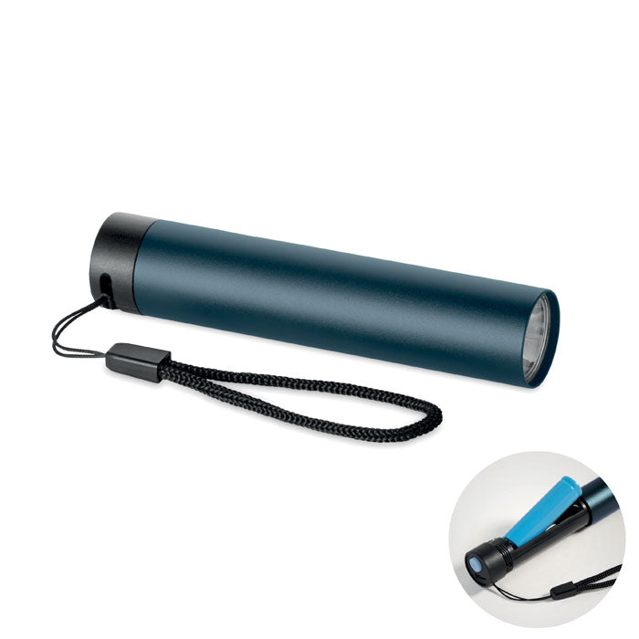 Branded Recycled Aluminium Rechargeable Torch