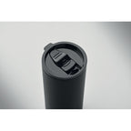 Branded 2-in-1 bottle and tumbler, open