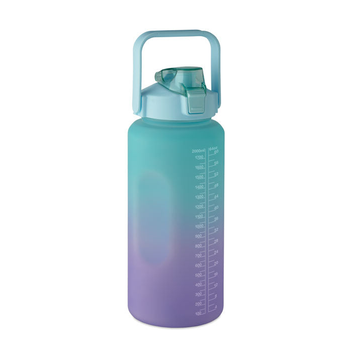 Branded RPET Motivational Bottle - 2L in Blue