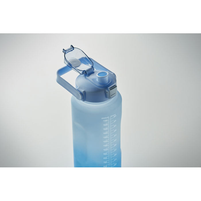 Branded RPET Motivational Bottle - 2L in use