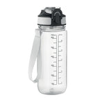 Branded RPET Sports Bottle with Straw - 700ml in White