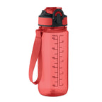 Branded RPET Sports Bottle with Straw - 700ml in Red