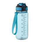 Branded RPET sports bottle with straw, 700ml