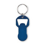 Branded Recycled Aluminium Bottle Opener Token Key Ring without branding