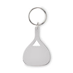 Branded Recycled Aluminium Paddle Key Ring without branding