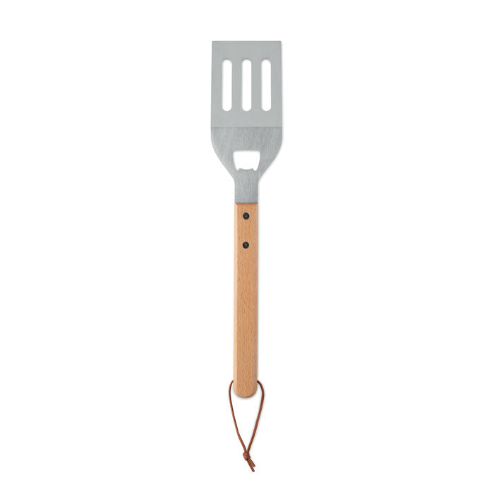 Branded Stainless Steel BBQ Spatula with Bottle Opener without branding