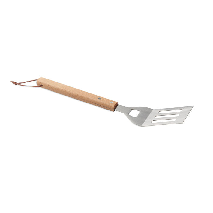 Branded Stainless Steel BBQ Spatula with Bottle Opener without branding