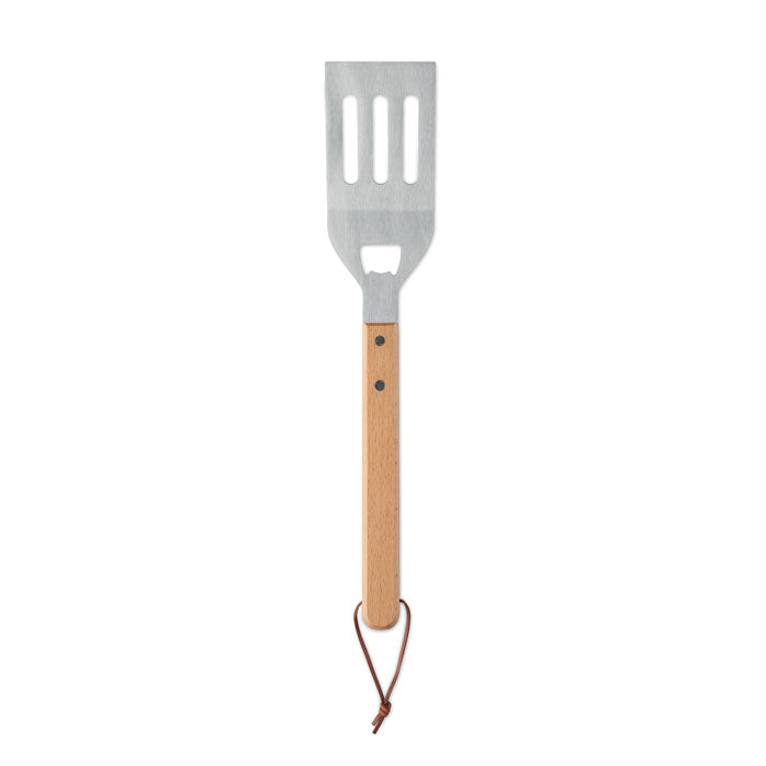 Branded Stainless Steel BBQ Spatula with Bottle Opener without branding