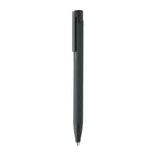 Branded Recycled Aluminium Pen with Rubberised Barrel in Grey