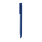 Branded Recycled Aluminium Pen with Rubberised Barrel in Blue