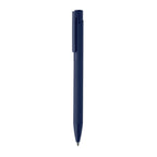 Branded Recycled Aluminium Pen with Rubberised Barrel in Blue