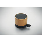 Branded Bamboo 5.1 Wireless Speaker in use