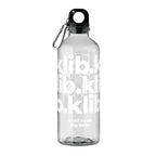 Branded RPET Bottle with Carabiner - 500ml in White