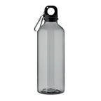 Branded RPET Bottle with Carabiner - 500ml in Grey