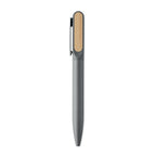 Branded Recycled Aluminium Twist Pen with Bamboo Clip without branding