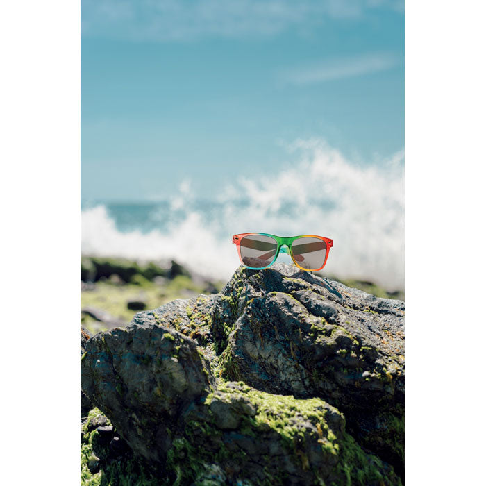 Branded Rainbow Sunglasses UV400 in use