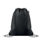Branded Drawstring Bag RPET Non-woven in Black
