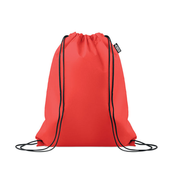 Branded Drawstring Bag RPET Non-woven in Red