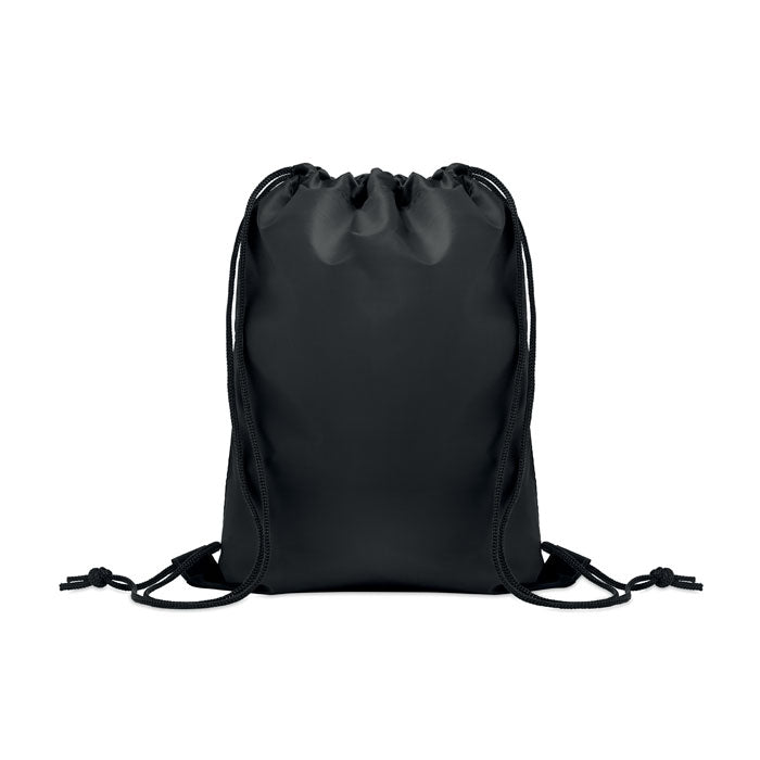 Branded Kids Drawstring Bag 190T RPET in Black