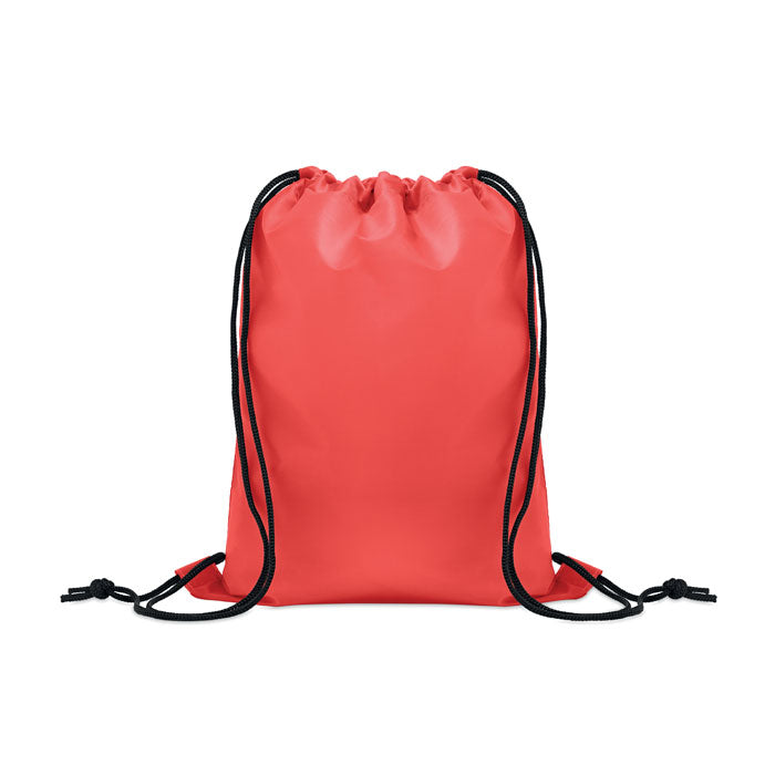 Branded Kids Drawstring Bag 190T RPET in Red