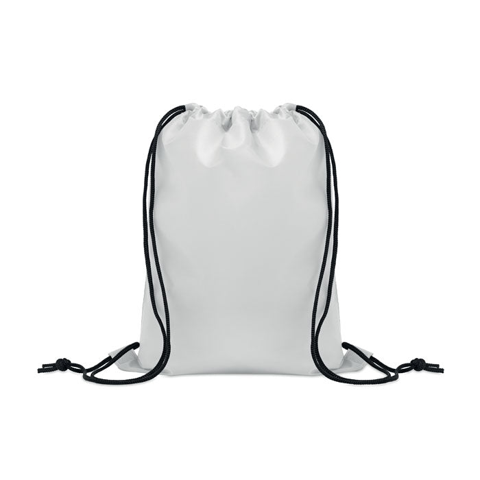 Branded Kids Drawstring Bag 190T RPET in White