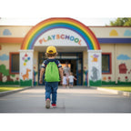 Branded Kids Drawstring Bag 190T RPET in use